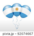 Balloons in Vector as National Flag 92074667