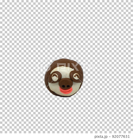 粘土のなまけものの顔 92077631