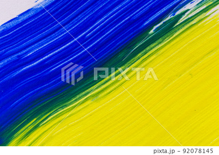 acrylic paint texture background ukranian flag 92078145
