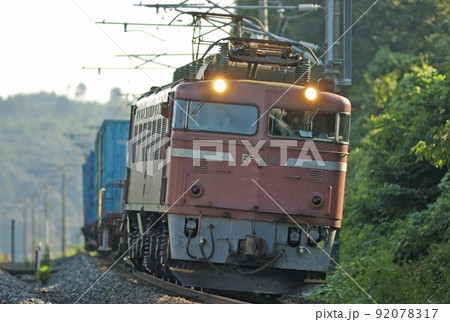 北陸本線 細呂木ー芦原温泉 JR貨物 EF81-4(富山) 北陸本線 細呂木ー芦原温泉 JR貨物 EF81-4(富山) 92078317