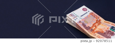 background of banknotes, Russian rubles. background of banknotes, Russian rubles. 92078511