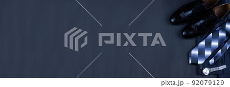 men's accessories black background. men's accessories black background. 92079129