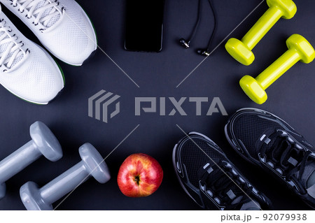 sports concept wooden background sports concept wooden background 92079938