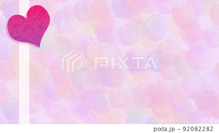 バーチャル背景　メタバース　仮想空間　ハートイメージ　背景　ギフト　パステル　背景素材　カラフル 92082282