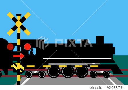日本の踏切 92083734