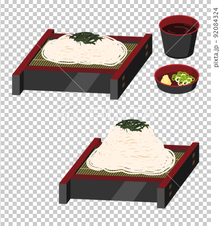 ざるうどんのセット 92084324