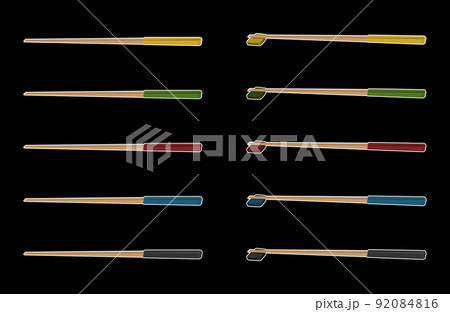 箸のセットA(白フチあり) 箸のセットA(白フチあり) 92084816