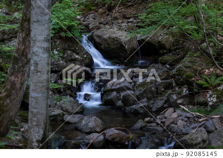 福島桧枝岐村の渓流 92085145