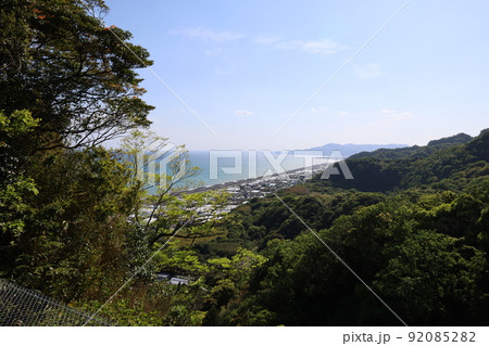 久能山東照宮から見る駿河湾 久能山東照宮から見る駿河湾 92085282