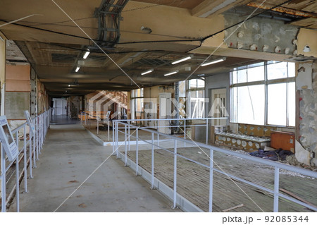 震災遺構 浪江町の請戸小学校跡 92085344