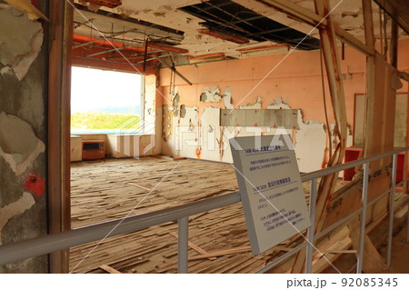 震災遺構 浪江町の請戸小学校跡 92085345