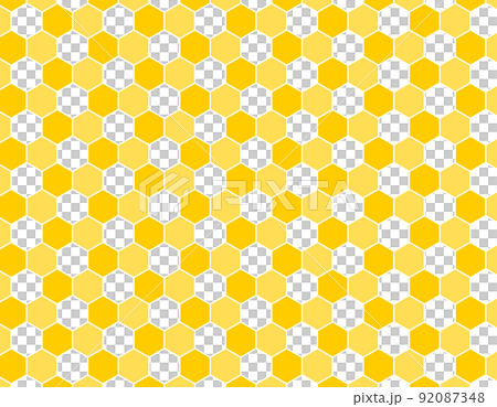 Hexagon pattern background material 92087348