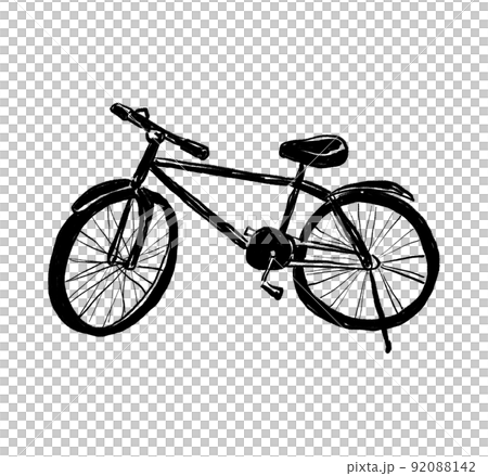 Line drawing everyday goods series Bicycle Line drawing everyday goods series Bicycle 92088142