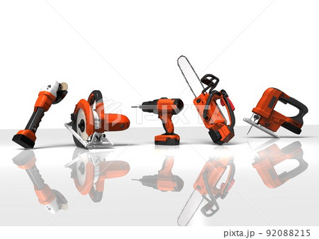 DIY　工具　大工道具　リフォーム　修理　リノベーション　日曜大工(3DCGイメージ) 92088215