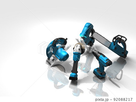 DIY　工具　大工道具　リフォーム　修理　リノベーション　日曜大工(3DCGイメージ) 92088217