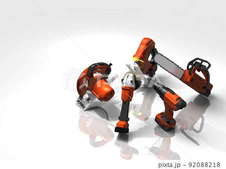 DIY 工具 大工道具 リフォーム 修理 リノベーション 日曜大工(3DCGイメージ) DIY 工具 大工道具 リフォーム 修理 リノベーション 日曜大工(3DCGイメージ) 92088218