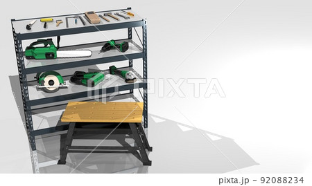 DIY　工具　大工道具　リフォーム　修理　リノベーション　日曜大工(3DCGイメージ) 92088234