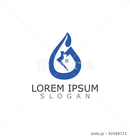 Sanitary home Logo Design Or Icon Vector Illustration template 92088723