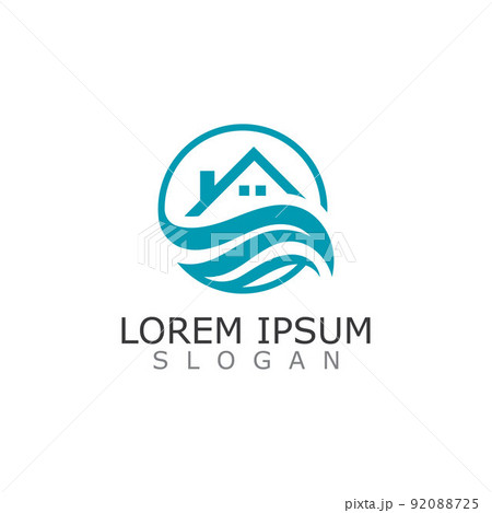 Sanitary home Logo Design Or Icon Vector Illustration template 92088725