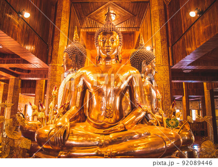 Wat Phiphat Mongkhon blue temple in Sukhothai, Thailand 92089446