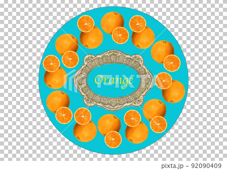 Vintage collage orange candy can design 92090409