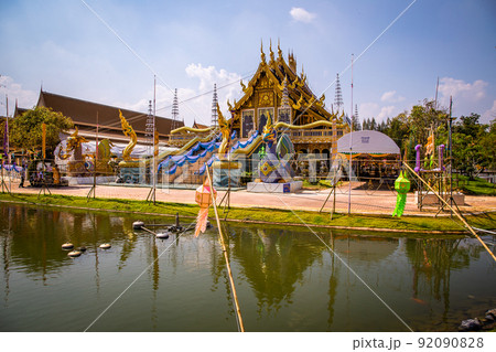 Wat Pa Charoen Rat temple in Pathum Thani, Bangkok, Thailand 92090828