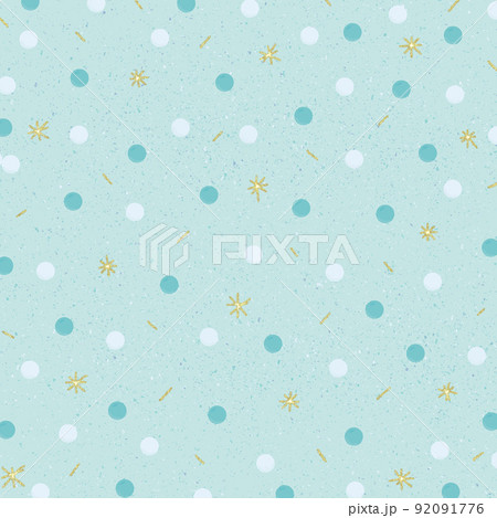 Abstract dot and gold glitter on paper texture cute background. Shapes decoration vector illustration. Contemporary modern trendy decorative design collection with hand drawn minimal. 92091776