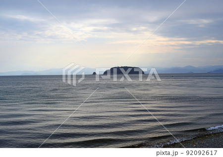 汐江海岸から福部島を望む-2 汐江海岸から福部島を望む-2 92092617