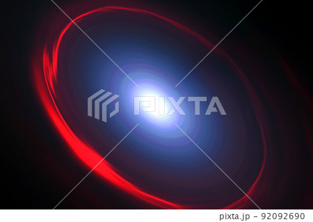 宇宙空間のワープをイメージした背景素材（ワームホール のイメージ） 92092690