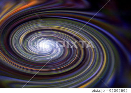 宇宙空間のワープをイメージした背景素材(ワームホール のイメージ) 宇宙空間のワープをイメージした背景素材(ワームホール のイメージ) 92092692