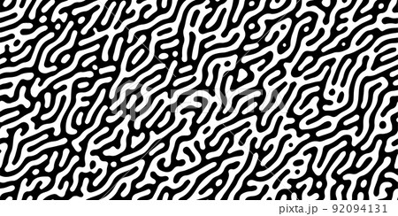Turing reaction diffusion black and white seamless pattern with directional motion Turing reaction diffusion black and white seamless pattern with directional motion 92094131