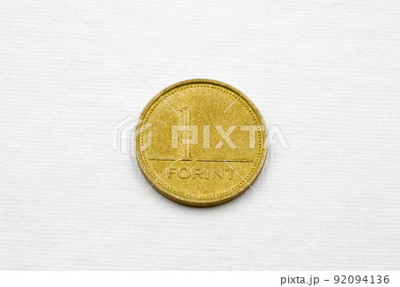 money of Hungary one forint coin macro money of Hungary one forint coin macro 92094136
