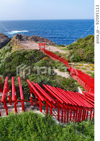 山口県/ 新緑の元乃隅神社（鳥居） 92095113