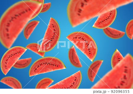 Fruits falling down Fruits falling down 92096355