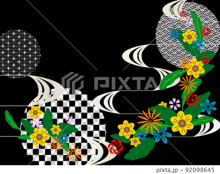 日式圖案和花道 92098645