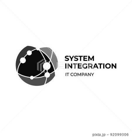 Vector logo of a system integration company 92099306