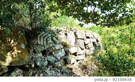 対馬にかつて存在した清水山城跡三ノ丸 92100638