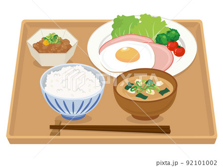 朝ごはん／朝食／目玉焼き 92101002