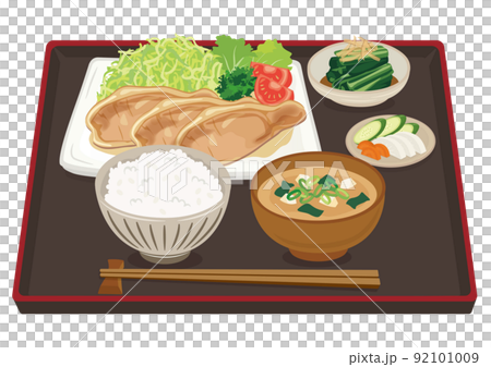 豚の生姜焼き定食　トレイあり 92101009
