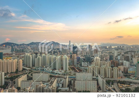 the city scape of the Kowloon, hong kong 3 May 2022 92101132