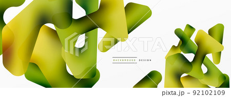 Colorful bright abstract shapes composition. Digital web futuristic template for wallpaper, banner, background, card, book Illustration, landing page Colorful bright abstract shapes composition. Digital web futuristic template for wallpaper, banner, background, card, book Illustration, landing page 92102109