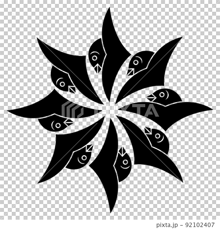 這是一個家族的徽章。它被稱為八輪金車。 這是一個家族的徽章。它被稱為八輪金車。 92102407