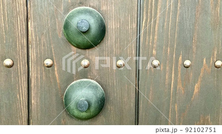 対馬観光協会の入口にある城門の拡大図 92102751