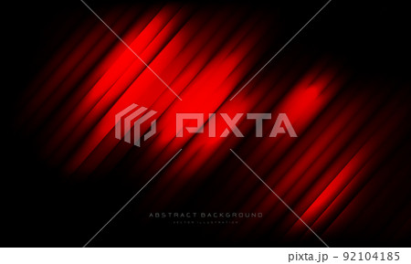 Abstract red stripe blur geometric on black design modern background vector 92104185