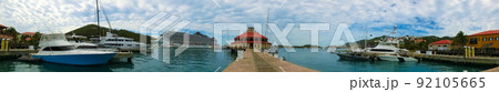 View of Yacht Haven Grande marina in St Thomas, USVI. 92105665