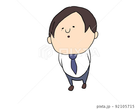 憂いのあるサラリーマン 92105715