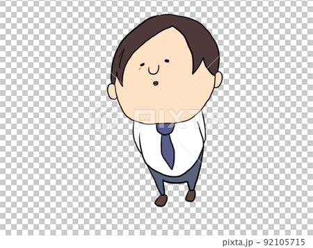 憂いのあるサラリーマン 92105715