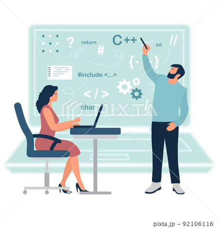 Programming Languages Learning Software Coding ITのイラスト素材 [92106116] - PIXTA