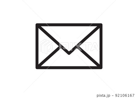 Mail icon vector sign. Letter envelope symbol. Message send to address illustration. Mail icon vector sign. Letter envelope symbol. Message send to address illustration. 92106167