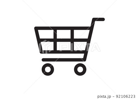 Shopping backet icon. Buy sign for sale, web site, shop retail. Market and commerce store symbol. 92106223